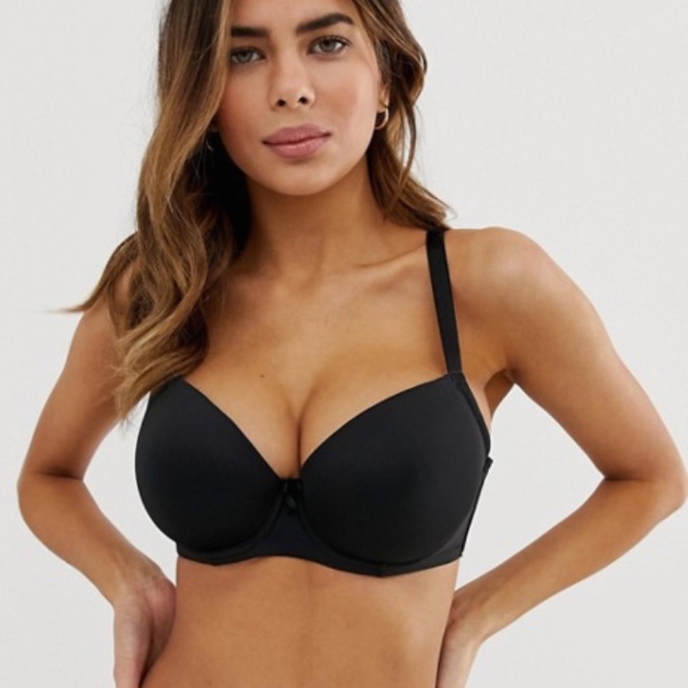 Black Ivory Rose T-Shirt Bra